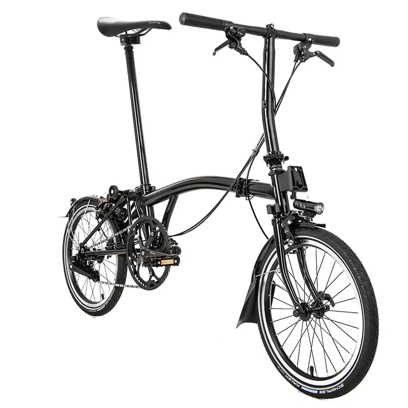 Brompton C-Line Explore Low Bar Black Edition Folding Bike 2022 Black-3